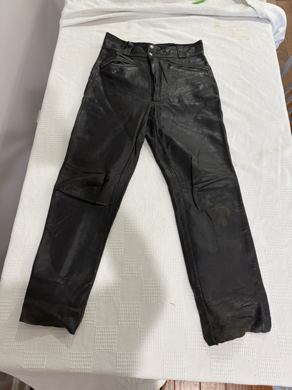 Black Harley Davidson  Leather Pants